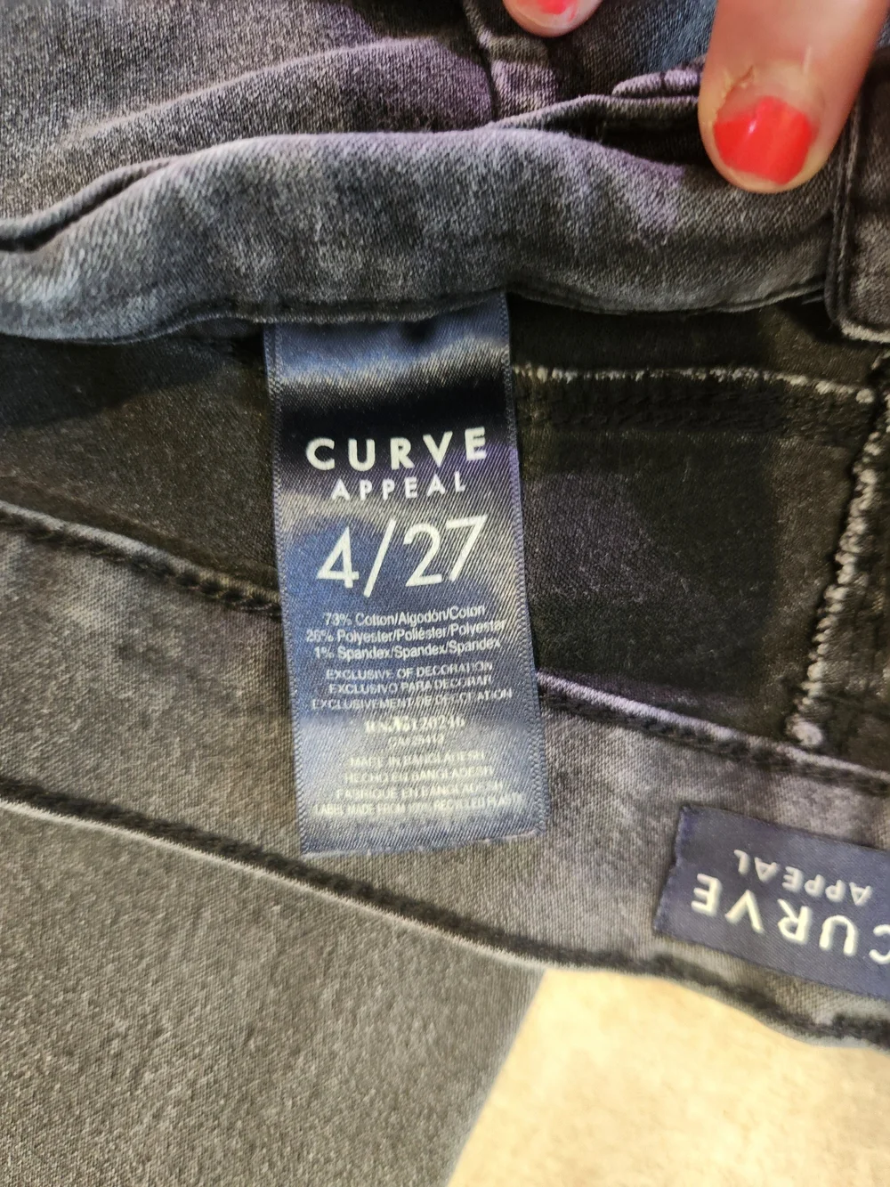 Women's Skinny High-Rise Jeans in Washed Gray